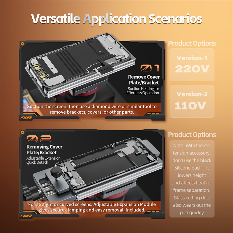 Screen Separator Machine - QianLi PM89 360° Rotating Heating Screen