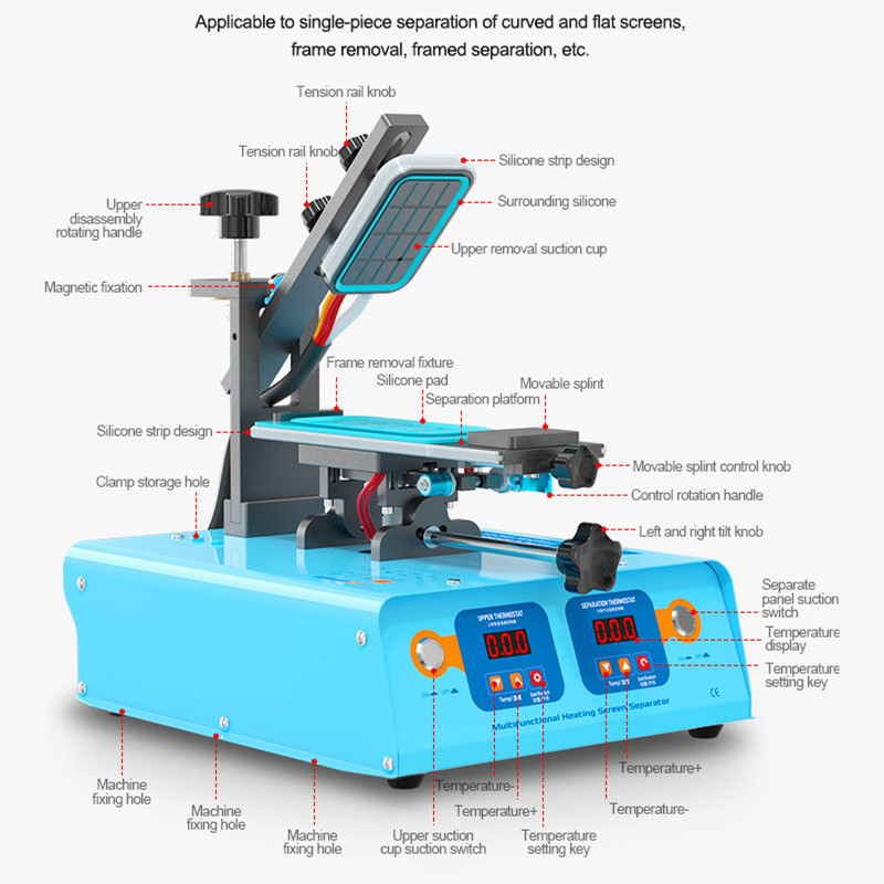S-918M Multifunctional LCD Scr - đánh giá và giá Screen Separator Machine